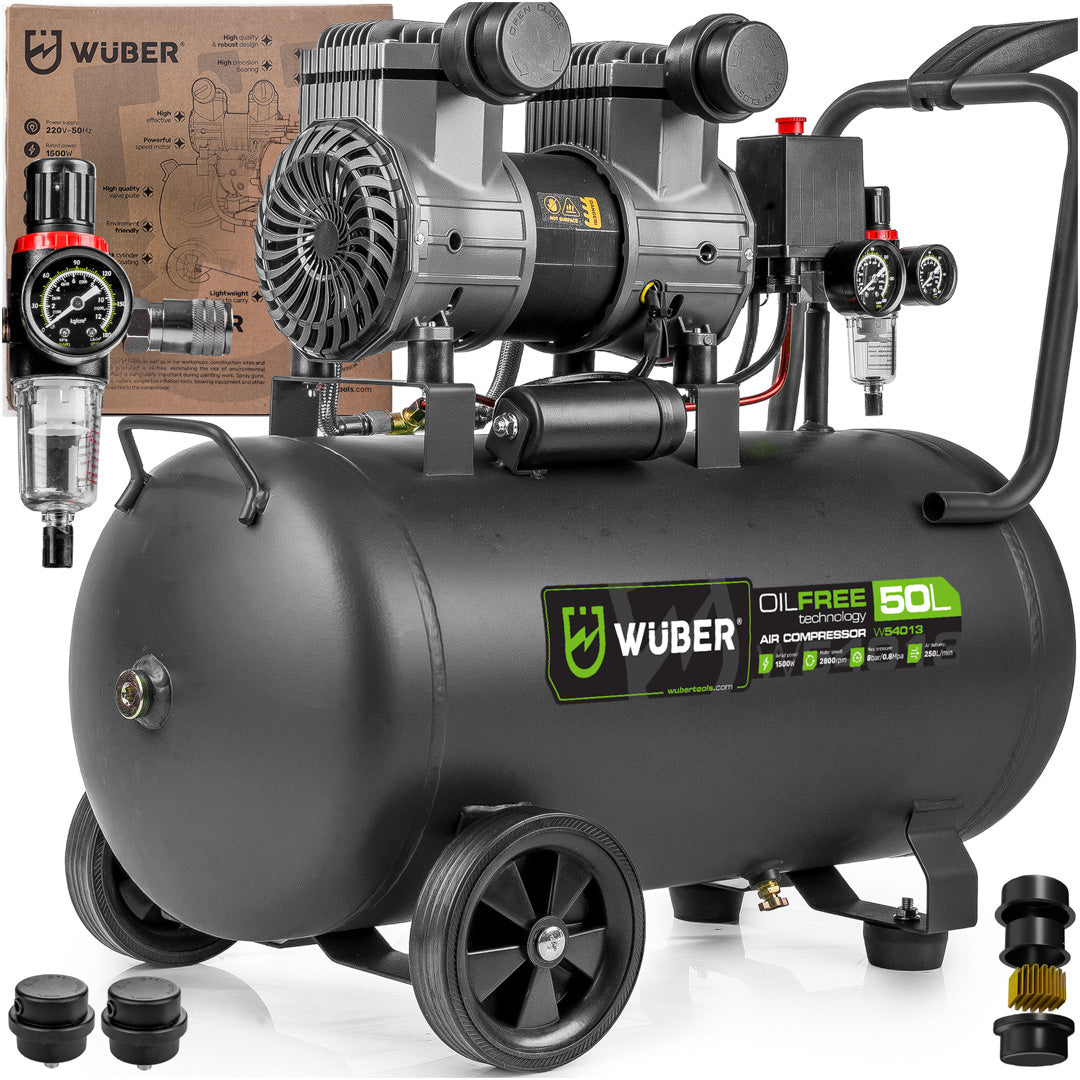 Kompresor bezolejowy 50 l 1500 W WUBER