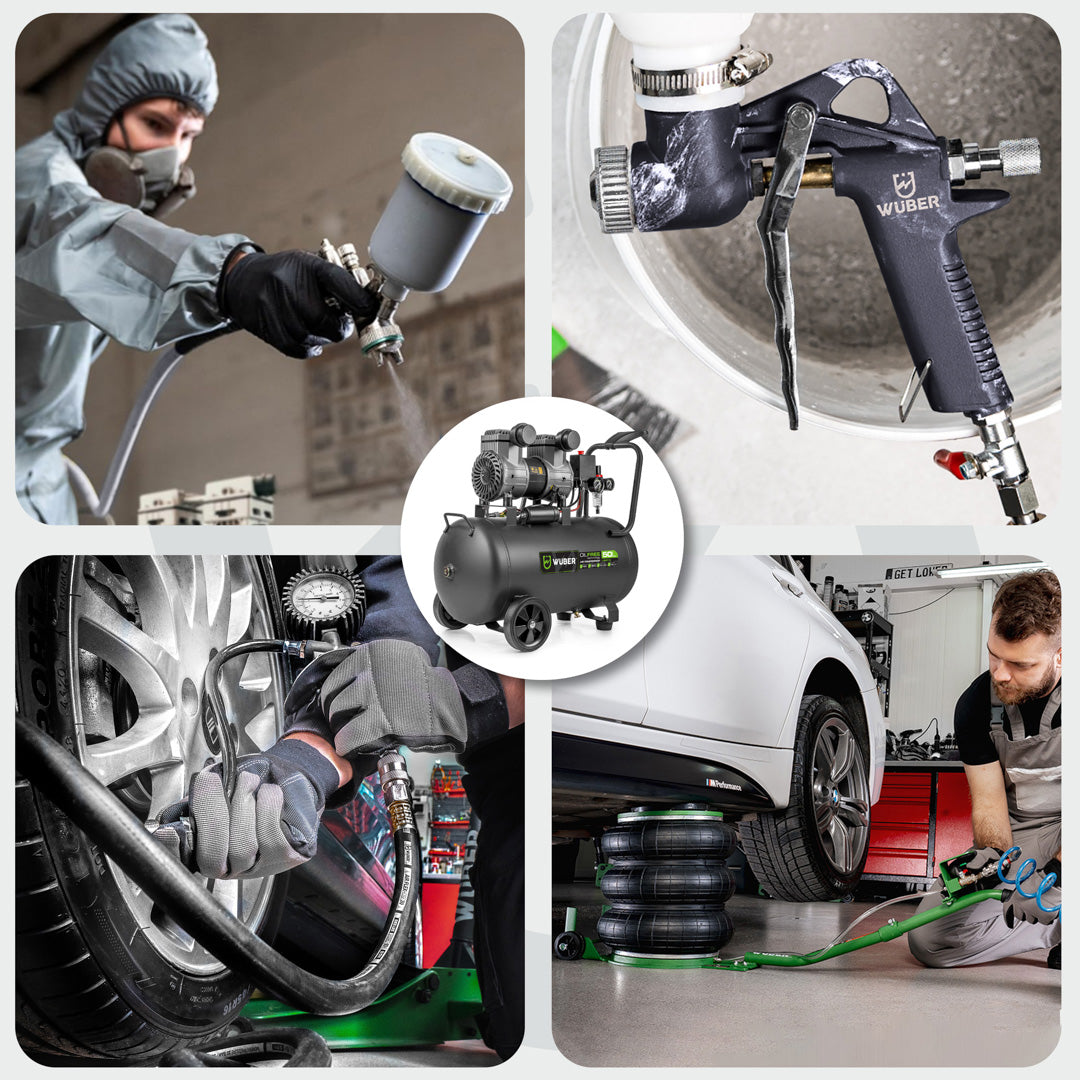 Kompresor bezolejowy 50 l 1500 W WUBER
