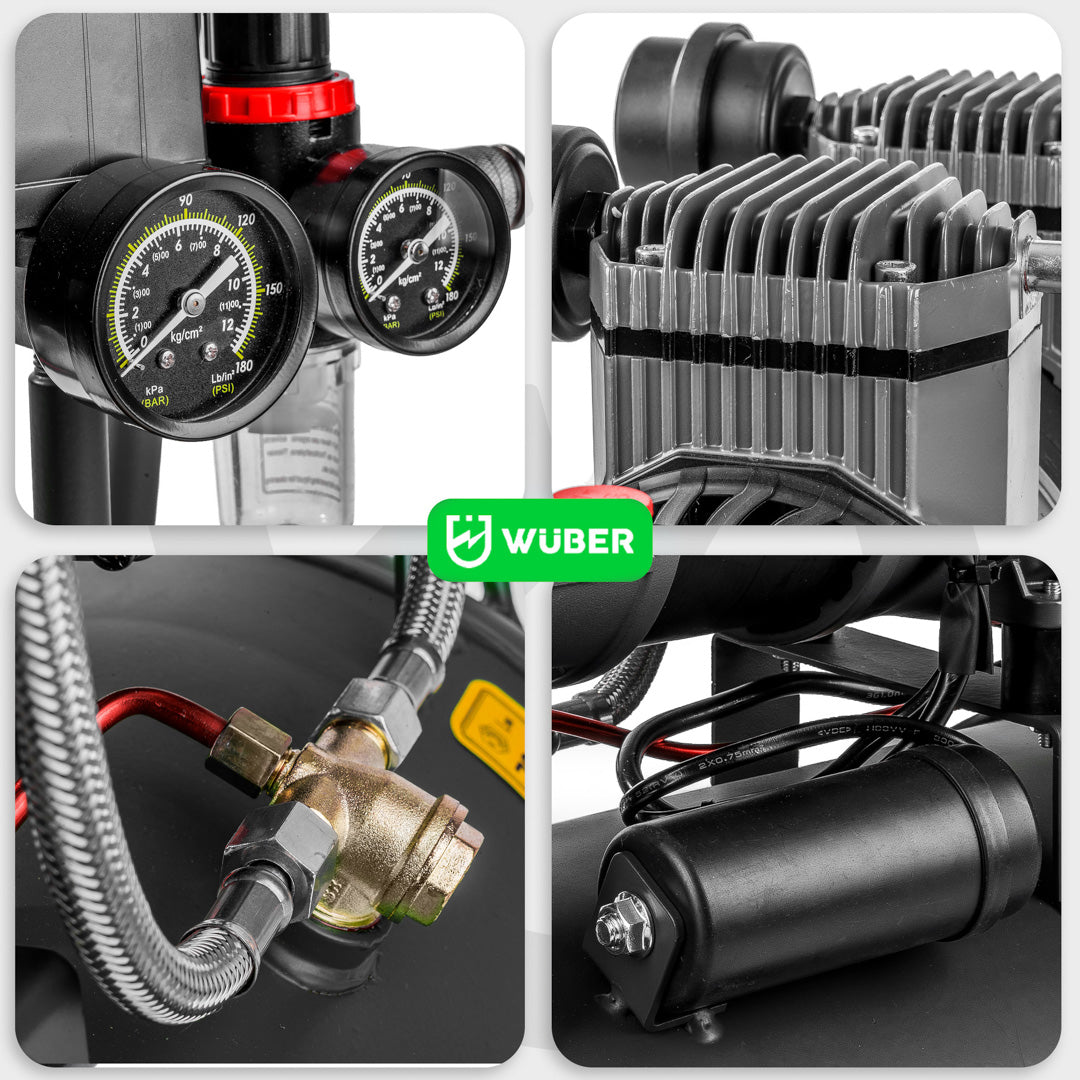 Kompresor bezolejowy 50 l 1500 W WUBER
