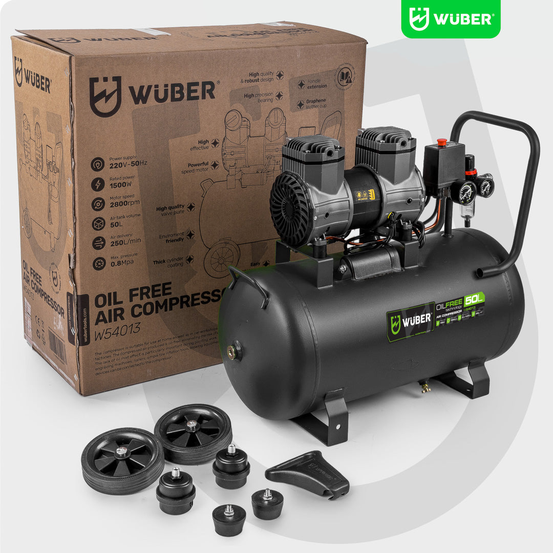 Kompresor bezolejowy 50 l 1500 W WUBER