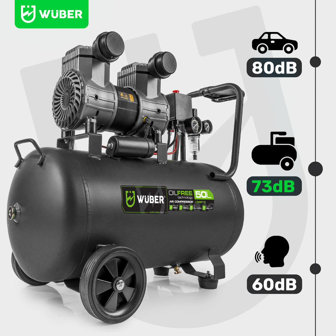 Kompresor bezolejowy 50 l 1500 W WUBER