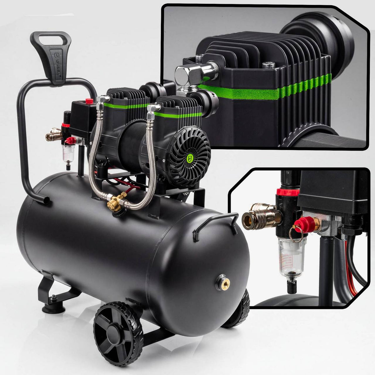 Kompresor bezolejowy 8 bar 50 l 1500 W WUBER