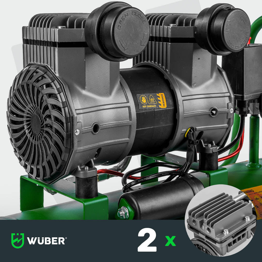 Kompresor bezolejowy 50 l 1500 W WUBER