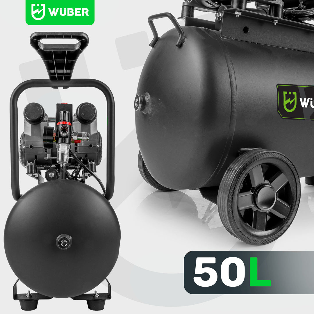 Kompresor bezolejowy 50 l 1600 W 4 cylindry WUBER