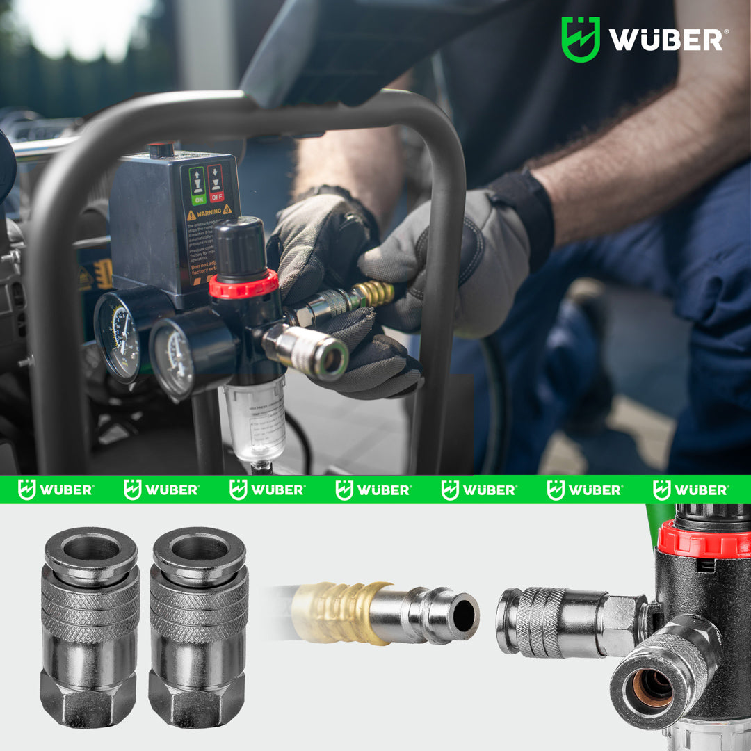 Kompresor bezolejowy 50 l 1600 W 4 cylindry WUBER