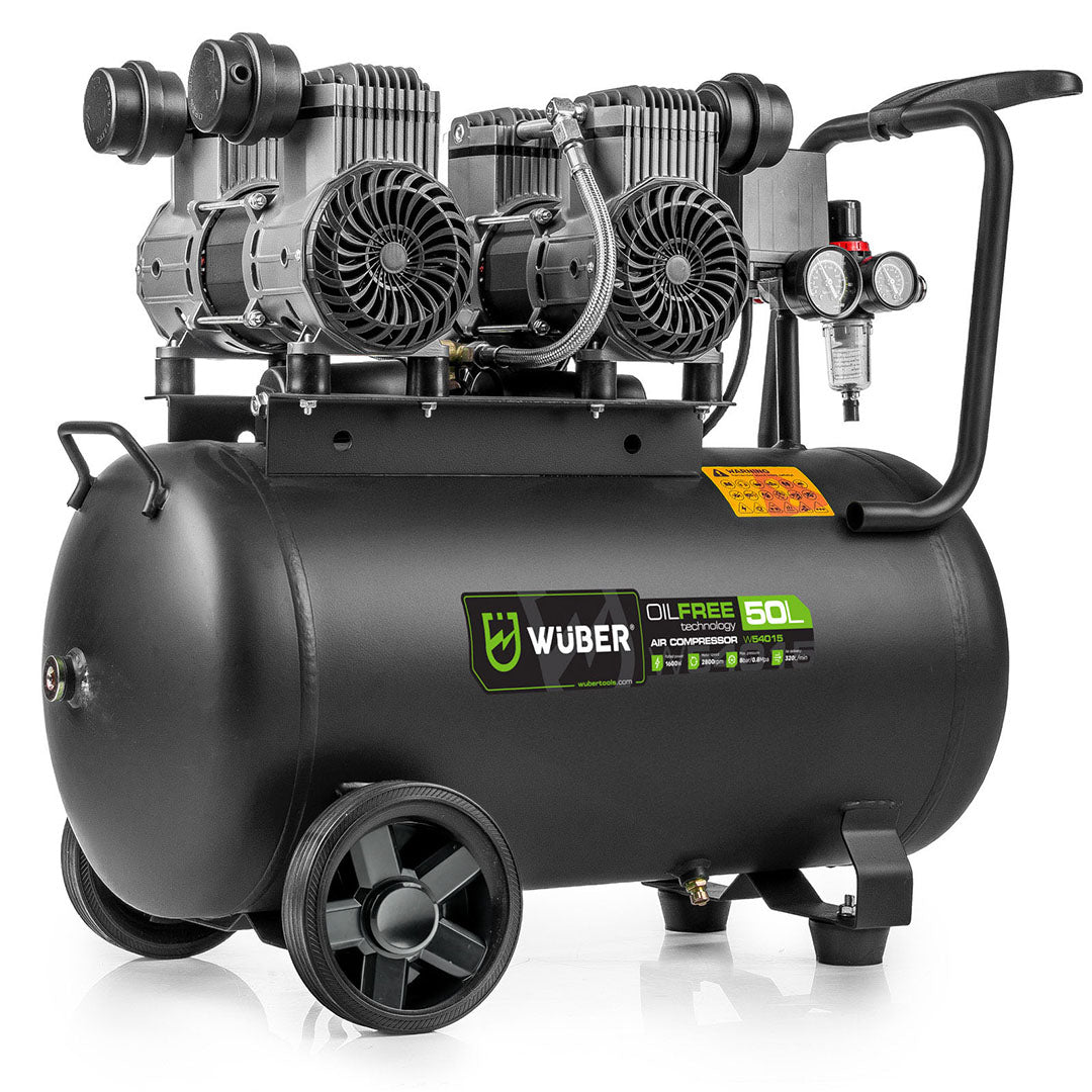 Kompresor bezolejowy 50 l 1600 W 4 cylindry WUBER