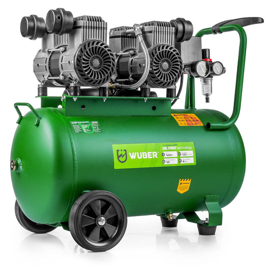 Kompresor bezolejowy 50 l 1600 W 4 cylindry WUBER