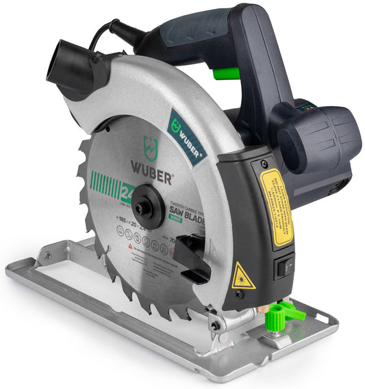 Pilarka tarczowa do drewna ręczna 2400 W WUBER