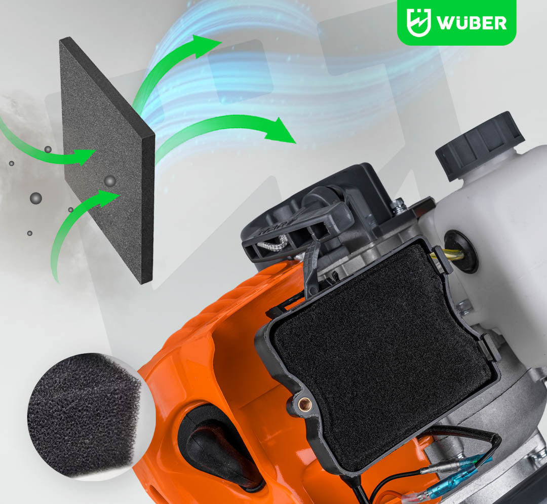 Spalinowa wiertnica glebowa 6,7 KM +3 wiertła i przedłużka WUBER