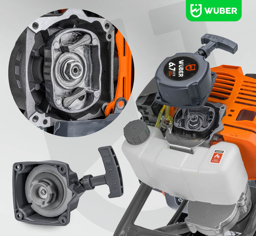 Spalinowa wiertnica glebowa 6,7 KM +3 wiertła i przedłużka WUBER