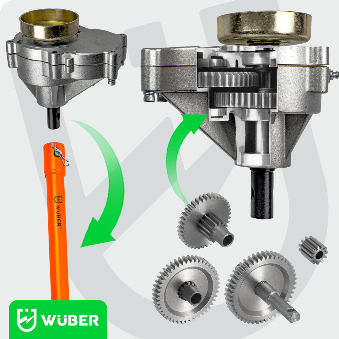 Spalinowa wiertnica glebowa 6,7 KM +3 wiertła i przedłużka WUBER