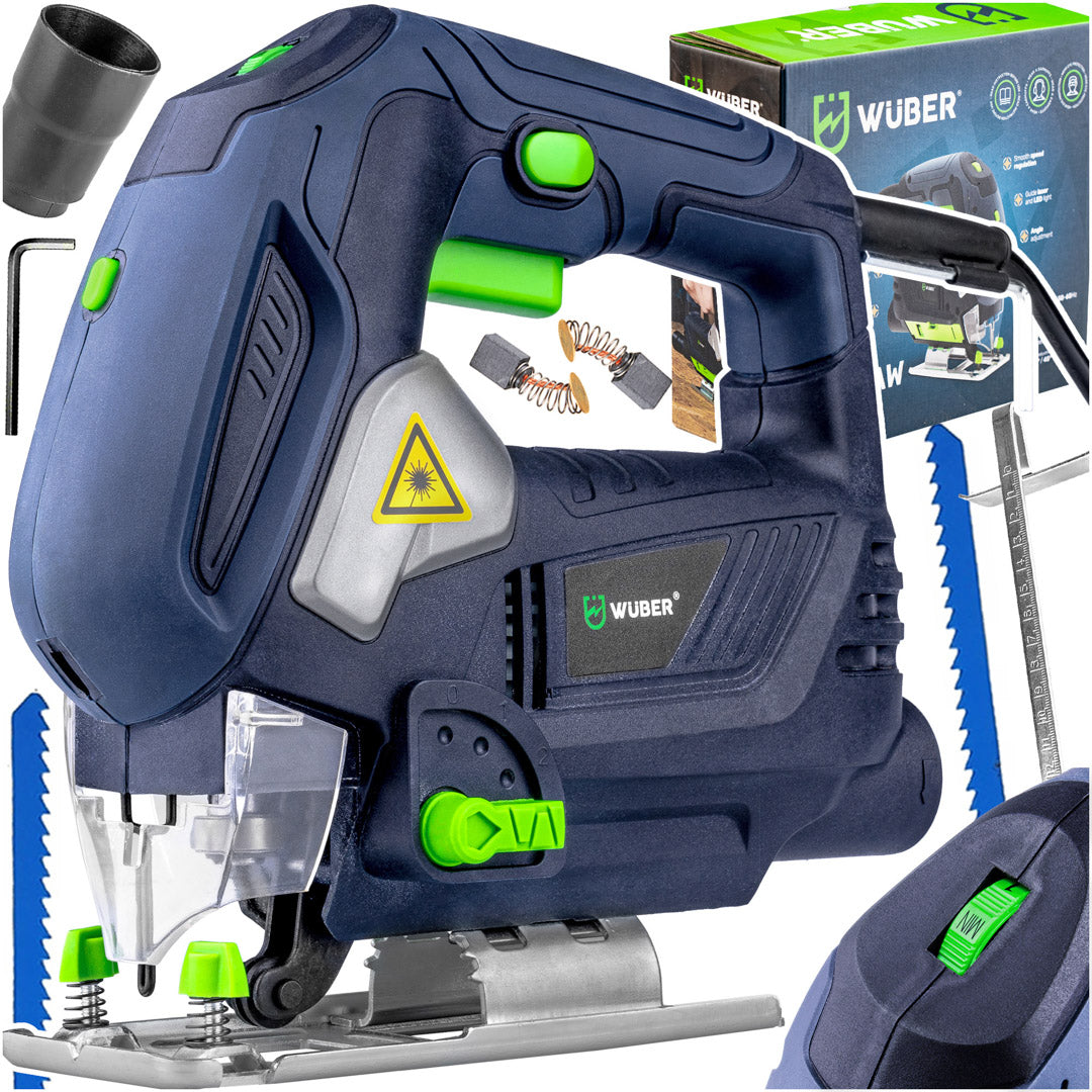 Wyrzynarka do drewna z laserem 1200 W WUBER