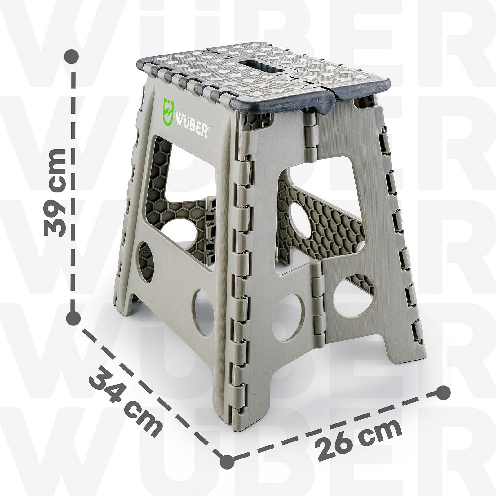 Taboret warsztatowy 150 kg 39 cm WUBER