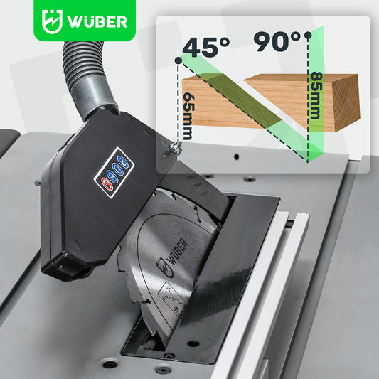 Piła stołowa przecinarka do drewna 3100 W +tarcze blaty akcesoria WUBER