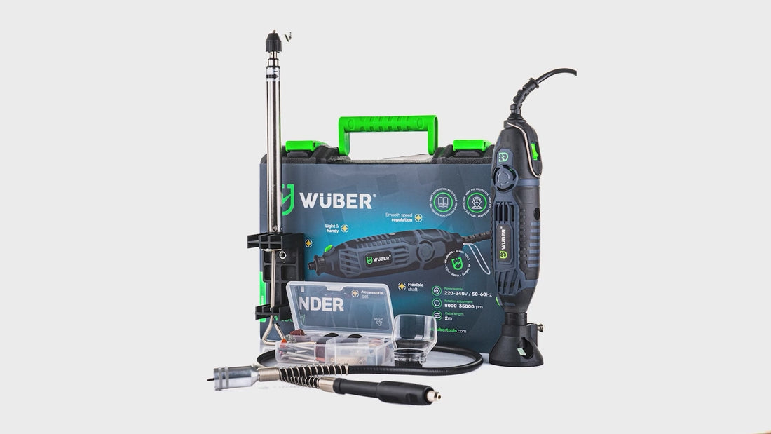 Mini frezarka wielofunkcyjna z akcesoriami - WUBER W25001