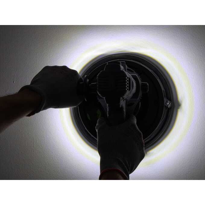 SZLIFIERKA DO GIPSU GŁADZI 180MM PRO Z TAŚMĄ LED