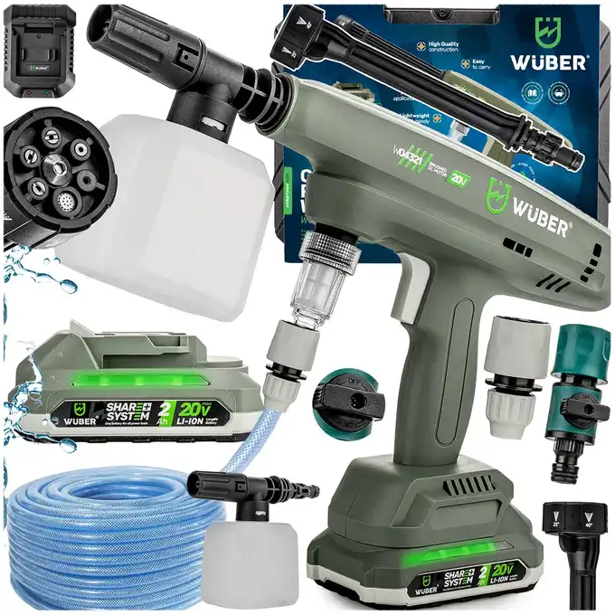 yu Myjka ciśnieniowa akumulatorowa 20V 240 l/h WUBER | wubertools.pl