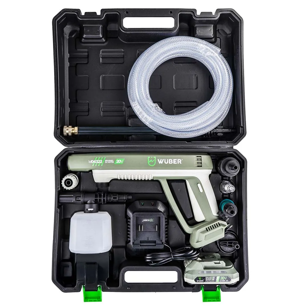 Myjka ciśnieniowa akumulatorowa 20V 300 l/h WUBER | wubertools.pl